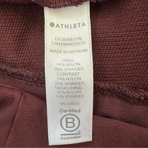Athleta Headlands Hybrid Trek Tight Burgundy Size 6 - Picture 12 of 12